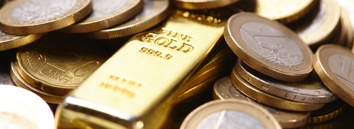 gold coins and bars